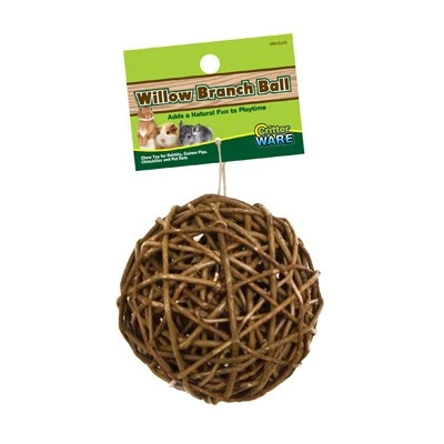 12 Pack - Willow Branch Ball, All Natural Chew, Small Pets, 4-In. - 03153 - Image 1 of 1