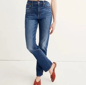 Madewell The Slim BoyJean High Rise Foldable Cuffs EUC Size 27 Inseam 28 - Picture 1 of 7