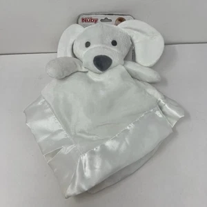 Manta de seguridad Nuby blanca para perro Lovey peluche juguete cómodo chupete animal de peluche - Imagen 1 de 10