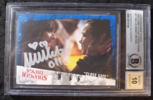 2019 TOPPS STRANGER THINGS CLOSE GATE #71 ~MILLIE BOBBY BROWN AUTO SIGNED BAS 10 - Picture 1 of 2