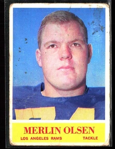 1964 Philadelphia #91 Merlin Olsen RC Rookie - Picture 1 of 6