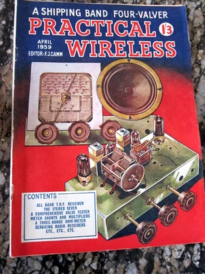 Vintage Practical Wireless Magazine APRIL 1959 - Image 1 of 2