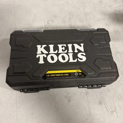 Klein Tools 66010 Impact Socket Set High-Torque Deep Sockets 12-Point 1.5" Drive - Image 1 of 2