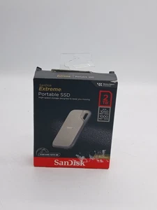 SanDisk SDSSDE51-2T00 2TB Extreme External Portable SSD 1050MB/s USB-C USB 3.2 - Photo 1/3