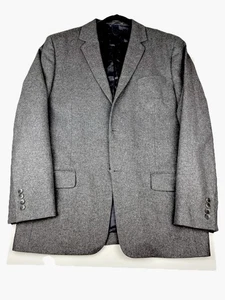 Blazer Sakko Herren Schurwolle Kaschmir grau grey Größe 44 Zweiknopf - Bild 1 von 5