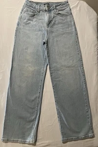 Wild Fable High-Rise Baggy Jeans Women Size 4/R Light Wash Denim Y2K - Picture 1 of 10