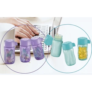 Mini botella ecológica Tupperware 90 ml - botella de agua portátil a prueba de fugas sin BPA - Imagen 1 de 6