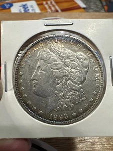 1893-P Morgan Silver Dollar Key Date with rim TONE - Picture 1 of 4