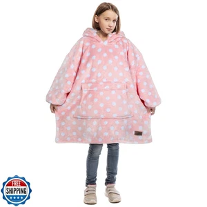 Catalonia Decke Hoodie für Kinder, Oversized tragbar Sherpa Sweatshirt Pullo - Bild 1 von 5