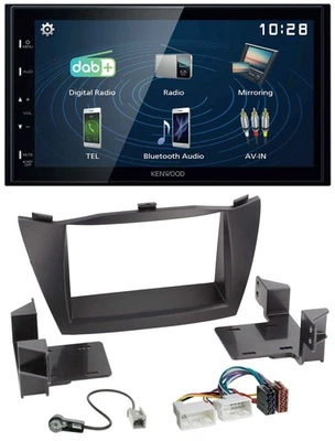 Kenwood 2DIN Bluetooth MP3 USB DAB Autoradio für Hyundai ix35 (2010-2013) - Bild 1 von 4