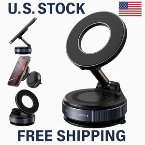 Soporte Magnetico De Celular, Para Carro, Vacio De Doble Cara tiktok 360 Grados - Picture 1 of 11