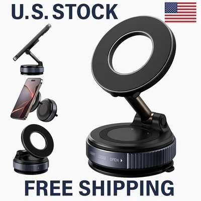 Soporte Magnetico De Celular, Para Carro, Vacio De Doble Cara tiktok 360 Grados - Image 1 of 4