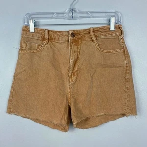 Pilcro orange abgeschnittene Jeansshorts hoher Bund Anthropologie Baumwolle Cowgirl Größe 26 - Bild 1 von 7