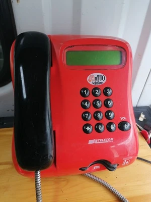 Telefono  Pubblico  Sip A Scheda IL TUO TELEFONO   Anni 90  + Supporto (LEGGI) - Immagine 1 di 4