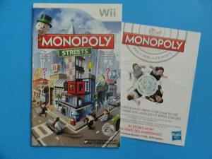 NINTENDO WII MONOPOLY STREETS INSTRUCTION MANUAL **NO GAME DISC** - Picture 1 of 2