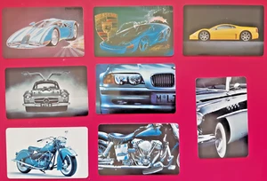 8 Telefonkarten Deutschland Autos Mercedes Ferrari BMW Porsche Luigi Colani T 36 - Bild 1 von 2