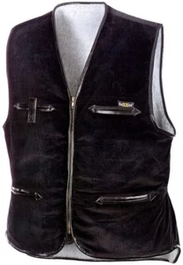 Breitcordweste VEGA - Cord Weste schwarz, Zunftweste Schwarz, - Bild 1 von 7