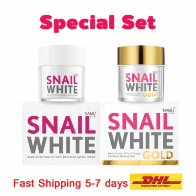 SET Snail White Facial Cream & Snail White GOLD Whitening Moisture Recovery - Image 1 of 4