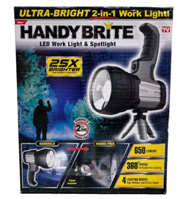 Handy Brite LED Work Light & Spotlight As Seen On TV Ultra-Brite With Tripod - Image 1 of 3