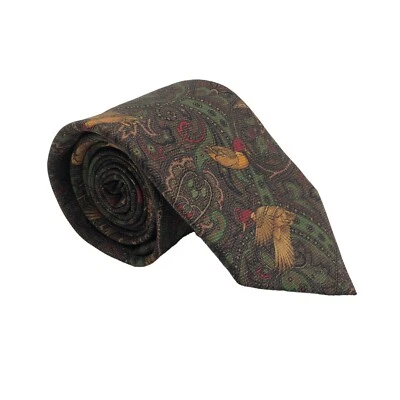 SUITSUPPLY Silk Multicolor Patterned Animal Print Tie ITALY 59"/ 3" 150cm/8cm - Image 1 of 4