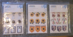 Creative Memories SUNFLOWER FIELDS, CANDY CANE, CHEERFUL SNOWMEN Embellishments - Picture 1 of 1