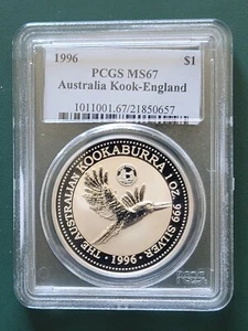 1996 Australia Coin Kookaburra 1 oz 999 Silver Great Britain PCGS MS67 Pop=1 - Picture 1 of 2