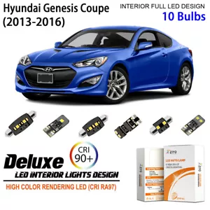 Kit de luces interiores LED para Hyundai Genesis cupé bombillas cúpula blancas actualización - Imagen 1 de 9