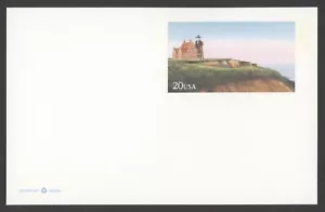 1999 US Scott #UX305 20c Block Island Lighthouse, MINT - Picture 1 of 1