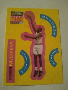 1996-97 ANTONIO MCDYESS UPPER DECK NBA STICKER CARD #S7 DENVER NUGGETS DICE - Picture 1 of 2