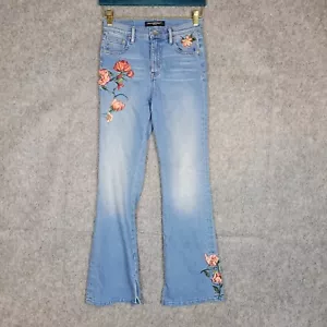 Jeans Cult Of Individuality ricamati floreali taglia 25 unici retrò groovy - Foto 1 di 14