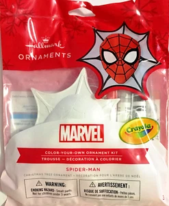 Color Your Own Marvel SPIDERMAN Kids Crafts Christmas Ornament Kit - Picture 1 of 2