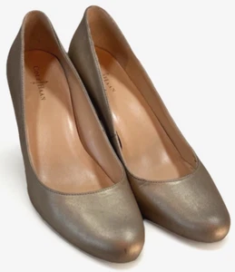 Cole Haan Classic Pumps Heels size 7.5 Bronze Beige Business Office Career - Picture 1 of 11