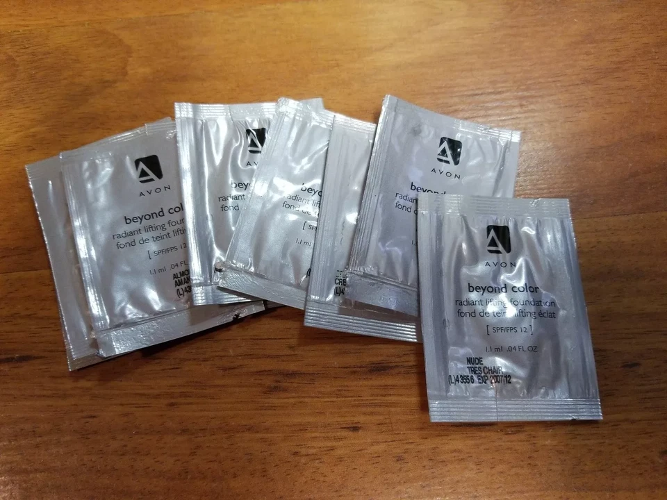 11 Avon Beyond Color Liquid Foundation Samples All shades New Discontinued  - Image 1 of 1