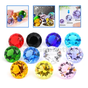 Pisapapeles de cristal colorido de 3 cm en forma de diamante para el hogar oficina boda decoración - Imagen 1 de 18