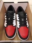 Air Jordan Nu Retro 1 Low Sneakers Red Black White DV5141-601 Mens size 12