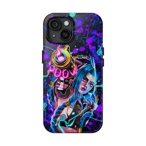 Tough Phone Cases - Jinx from League of Legends, Video Game Phone Case, Gamer - Picture 1 of 22