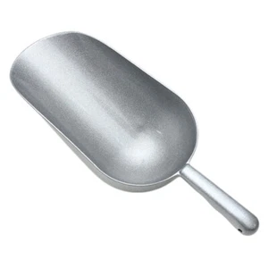 Stainless Steel Scoop: Metal Utility Scoop for Kitchen Garden Bar Shop Flour - Picture 1 of 12