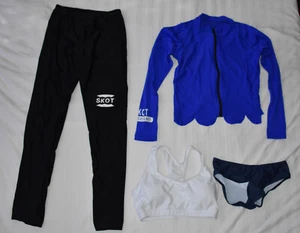 Badeanzug Schwimm Set Damen 38 Jacke bauchfrei Hose Bikini Push-up Badeset - Bild 1 von 10