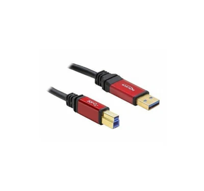 Delock Kabel USB 3.0 Typ-A Stecker   USB 3.0 Typ-B Stecker 5 m Premium 82759 - Bild 1 von 2