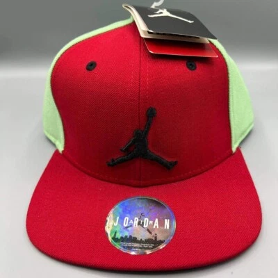 Gorra Air Jordan Hombre Roja Verde Bordada Logo Jumpman Snap Back Gorra Nueva Foto 1 de 4