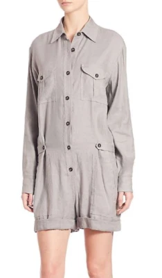 Mameluco Vince manga larga mezcla lino fósil 8 nuevo con etiquetas $365 Foto 1 de 4