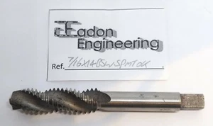 7/16 Zoll x 14TPI BSW (British Standard Whitworth) Spiral-Maschinengewindebohrer, HSS. - Bild 1 von 2