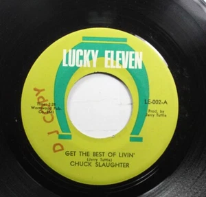 Hear! Rockabilly 45 Chuck Slaughter - Get The Best Of Livin / Woman, A Pretty Wo - Picture 1 of 2