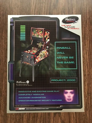Revenge from Mars Pinball Machine Sales Flyer by Midway ( NEW Uncirculated ) - Image 1 of 2