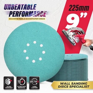 Almohadillas de discos de lijado para lijadora de pared seca gancho y bucle circular - 225 mm 8,8" - Imagen 1 de 84