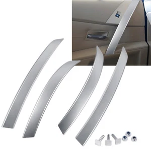 Inner Door Arm Grip Handle Trim Panel For BMW 5 Series E60 E61 2004-2006 Silver - Picture 1 of 6