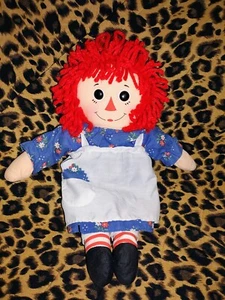 MUÑECA DE TRAPO DE TELA VINTAGE HASBRO SOFTIES RAGGEDY ANN 14" JUGUETE JOHNNY GRUELLE - Imagen 1 de 7