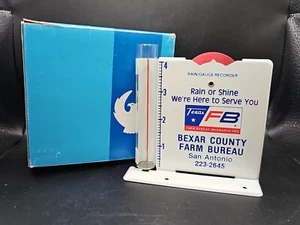 Vintage rain gauge San Antonio Texas Bexar County Farm Bureau - Picture 1 of 5