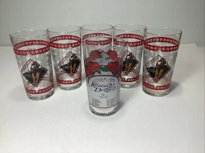 Set 6 Kentucky Derby Glass Tumblers. 127th & 129th Running - 5/5/2001, 5/3/2003 - Picture 1 of 4