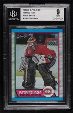 1989-90 O-Pee-Chee Tembec Test Patrick Roy #17 BGS 9 MINT HOF